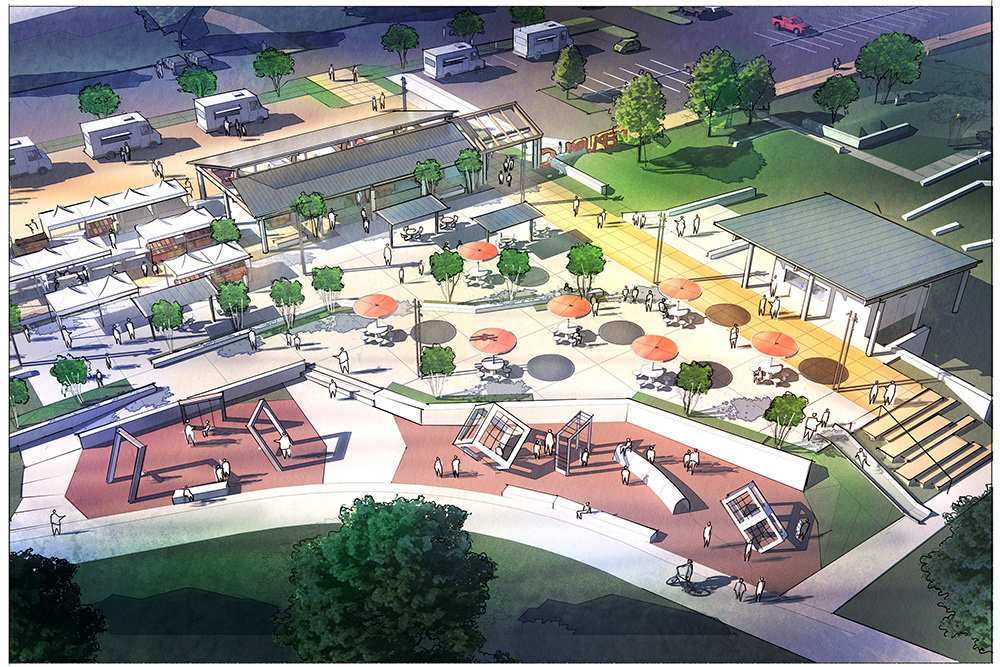 The city of Republic seeks to add a farmers market and community event space at J.R. Martin Park.